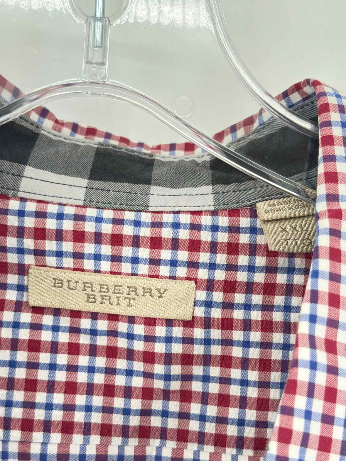Pre-Owned Burberry Brit Purple XXL Men's Long Sleeve Shirt | True Fashionistas.