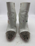 Pre-Owned Christian Louboutin White Size 6.5 Ankle Boot Boots | True Fashionistas.