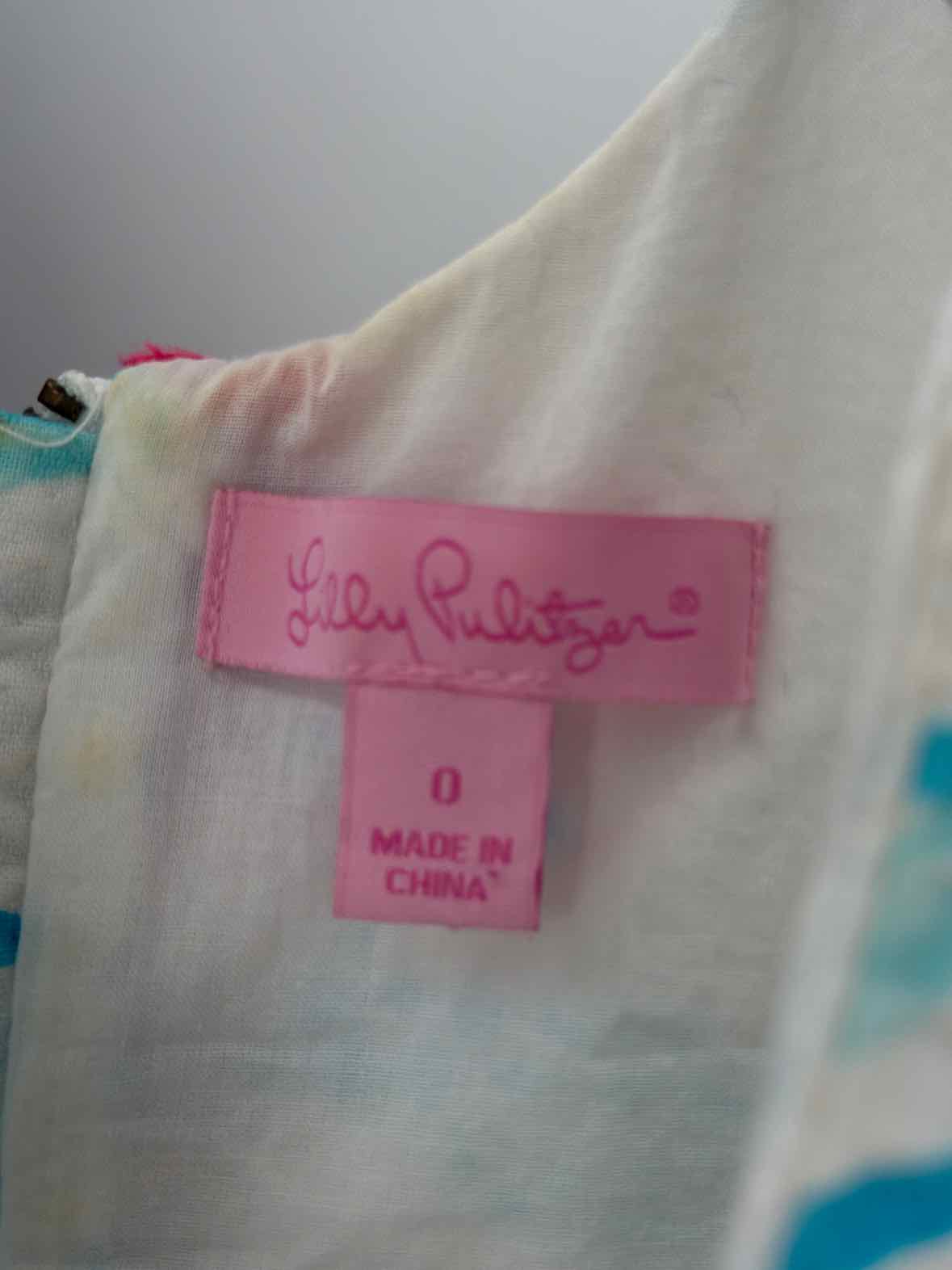 Pre-Owned Lilly Pulitzer White Size 0 Short Sleeveless Dress | True Fashionistas.