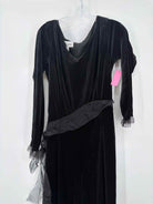 Pre-Owned Sara Campbell Black Size Large Velvet Long Sleeve Jumpsuit | True Fashionistas.