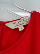 Pre-Owned Ted Baker Red Size 2/4 Short Sleeveless Dress | True Fashionistas.