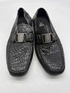Pre-Owned Salvatore Ferragamo Black 9.5 Slip On Men's Dress Shoes | True Fashionistas.