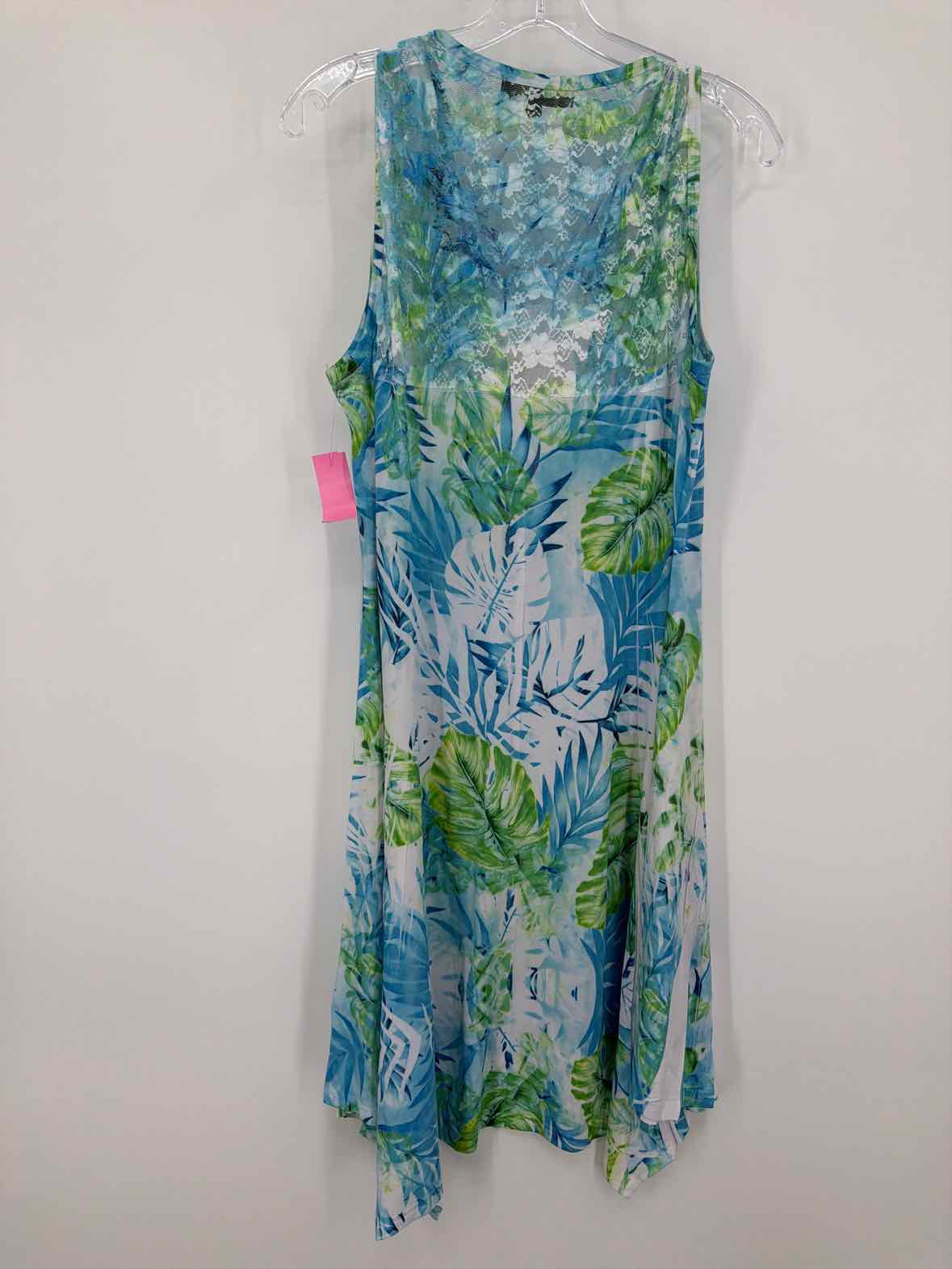 Pre-Owned Creation Blue Size Large Short Sleeveless Dress | True Fashionistas.
