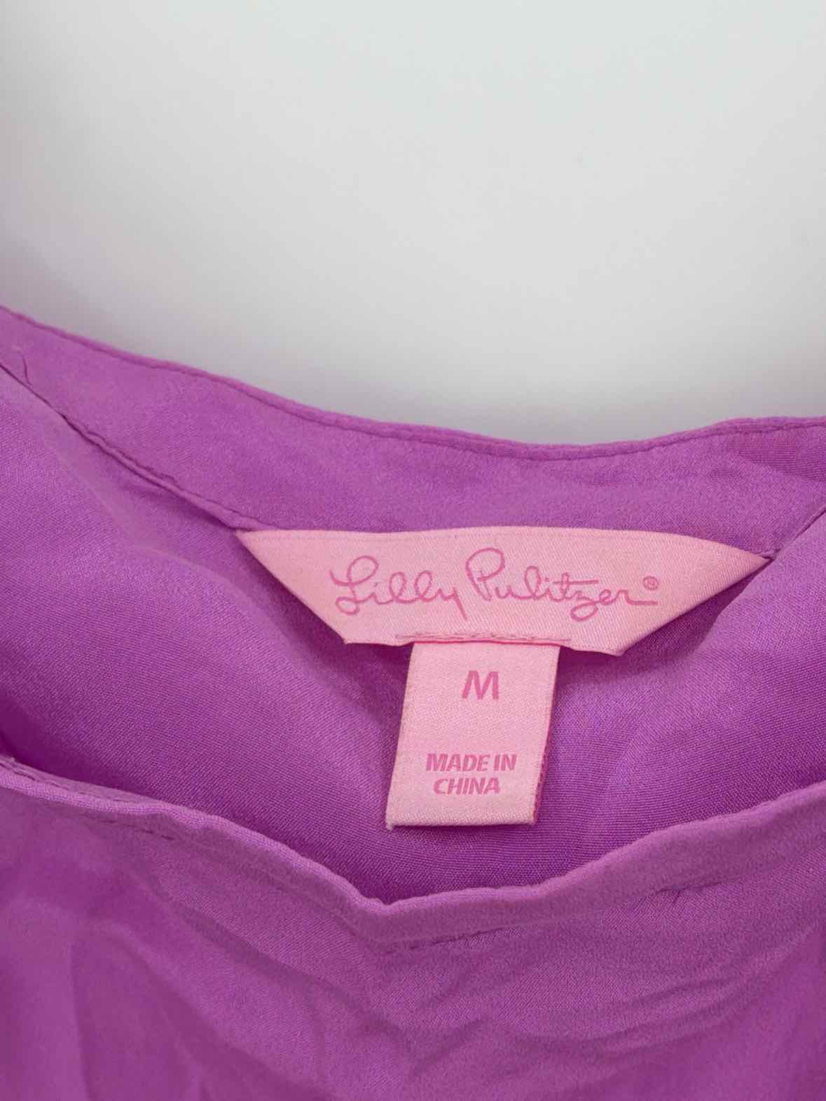 Pre-Owned Lilly Pulitzer Purple Size Medium Silk Blouse | True Fashionistas.