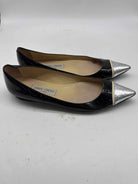 Pre-Owned Jimmy Choo Black Size 8.5 Slip On Flats | True Fashionistas.