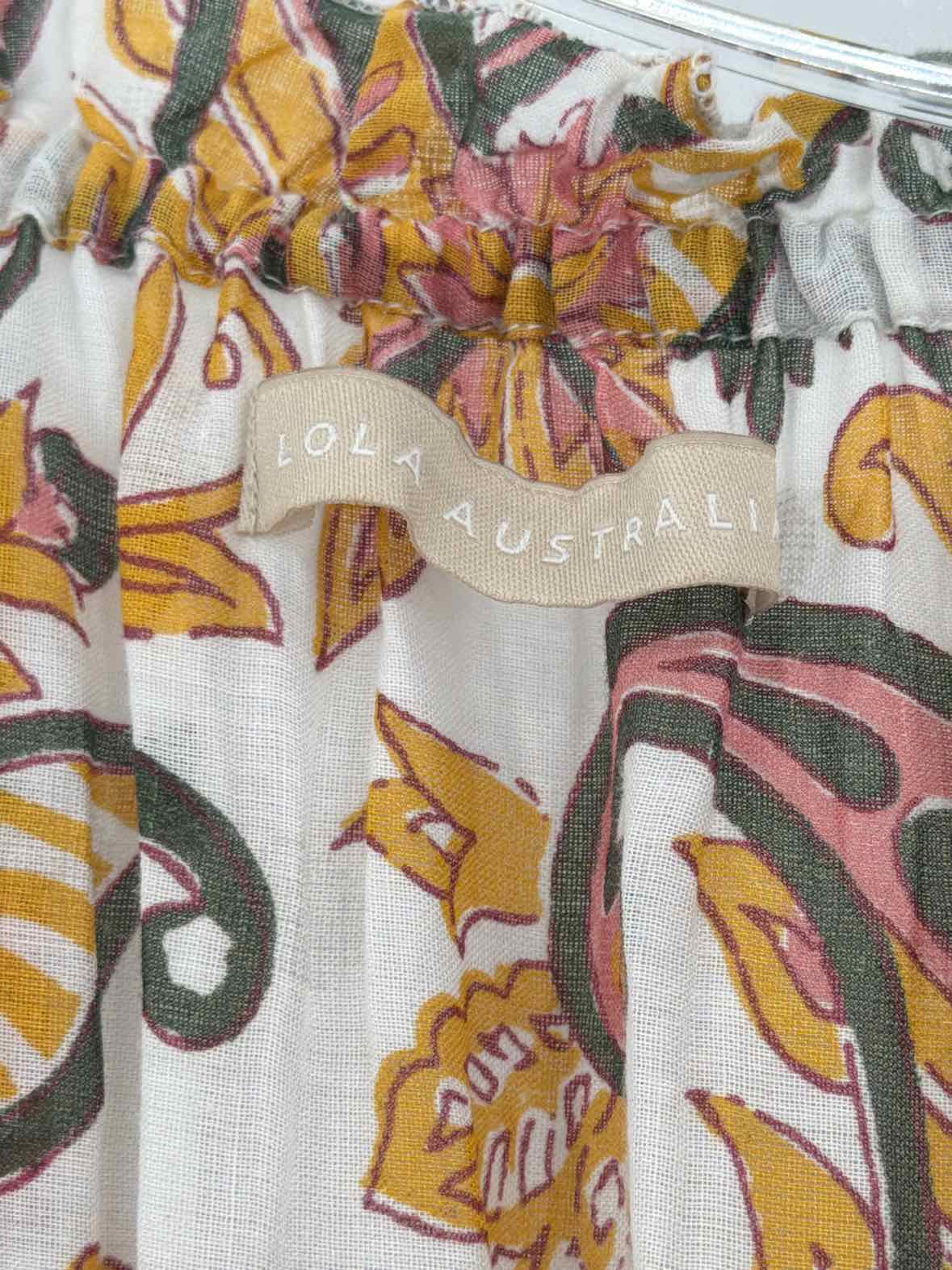 Pre-Owned Lola Australia Ivory Size Medium Long Sleeveless Dress | True Fashionistas.