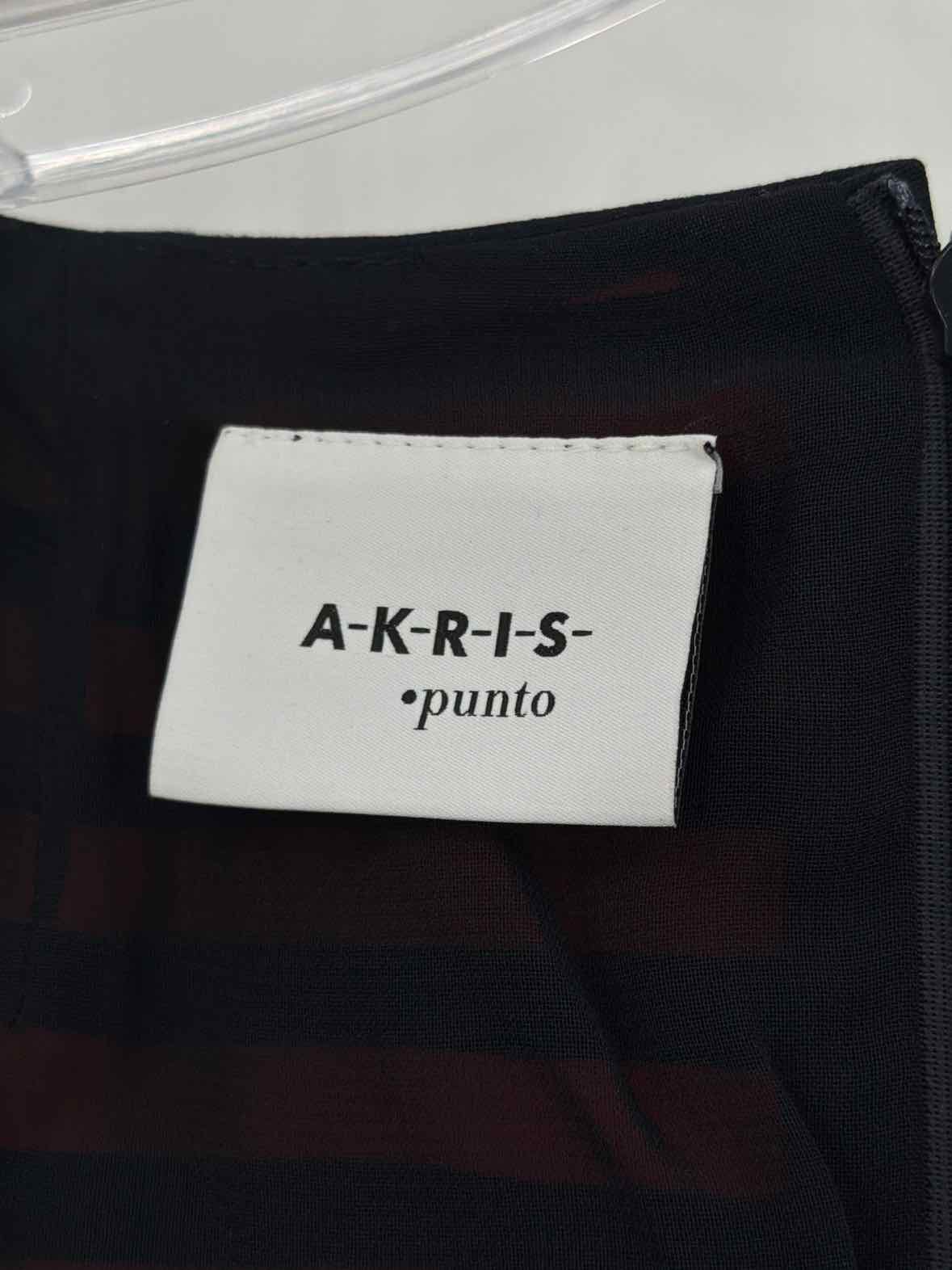 Pre-Owned Akris Punto Red Size 4 Stripe Short Sleeveless Dress | True Fashionistas.