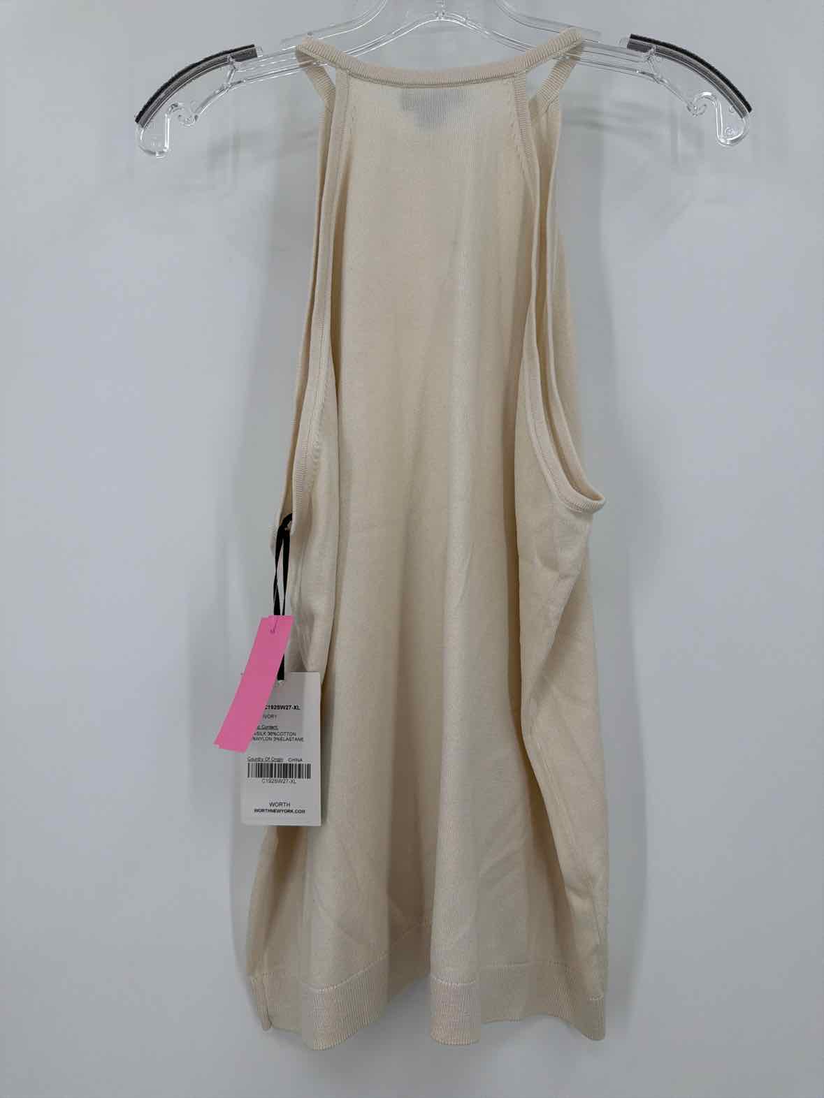 Pre-Owned Worth Ivory Size XL Knit Tank Top | True Fashionistas.