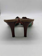 Pre-Owned Donald Pliner Tan Size 7.5 Mule Heels | True Fashionistas.