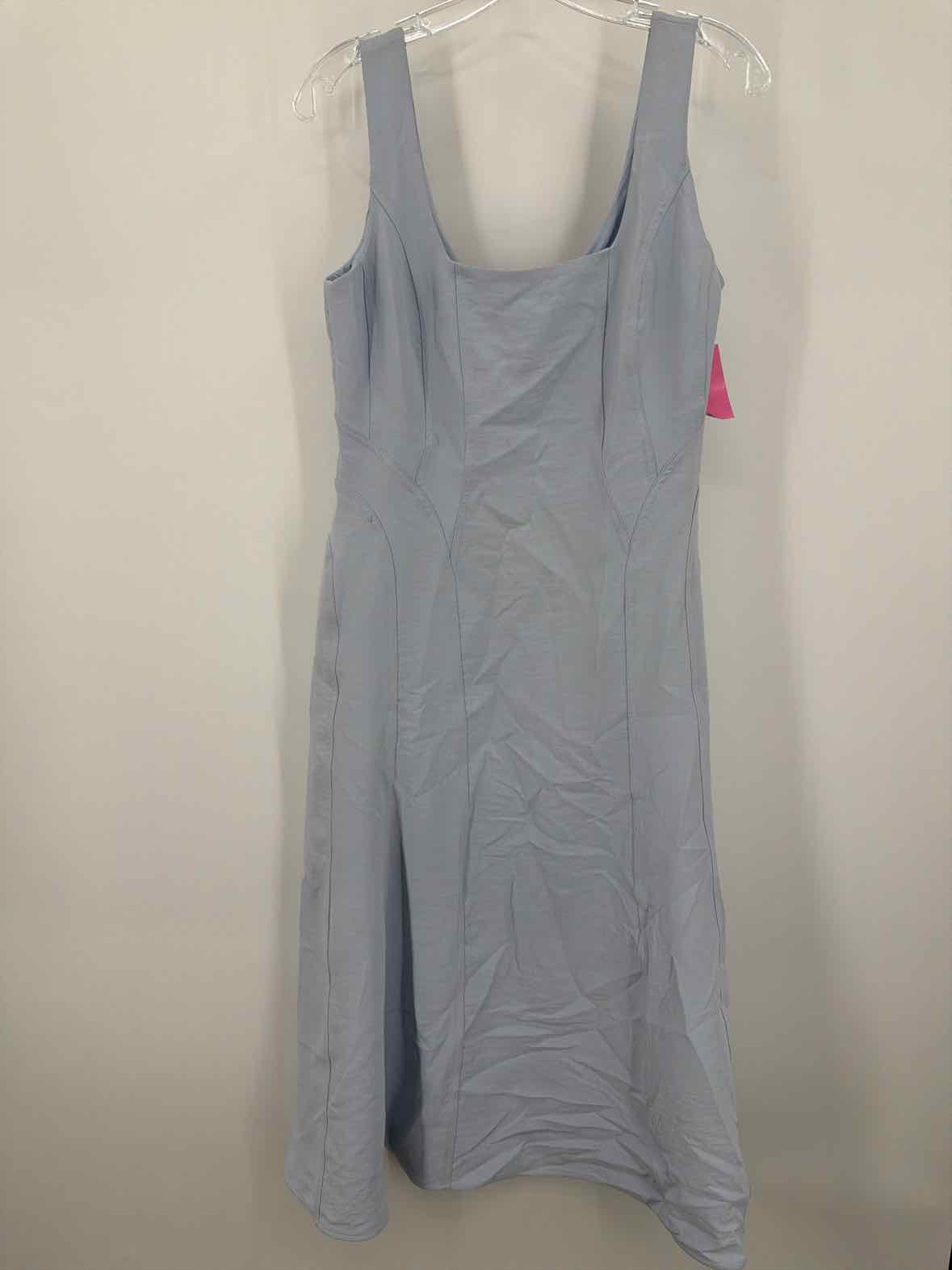 Pre-Owned Christian Lacroix Blue Size Medium Midi Sleeveless Dress | True Fashionistas.