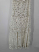 Pre-Owned Queen Moda Positano White Size Small Long Sleeveless Dress | True Fashionistas.