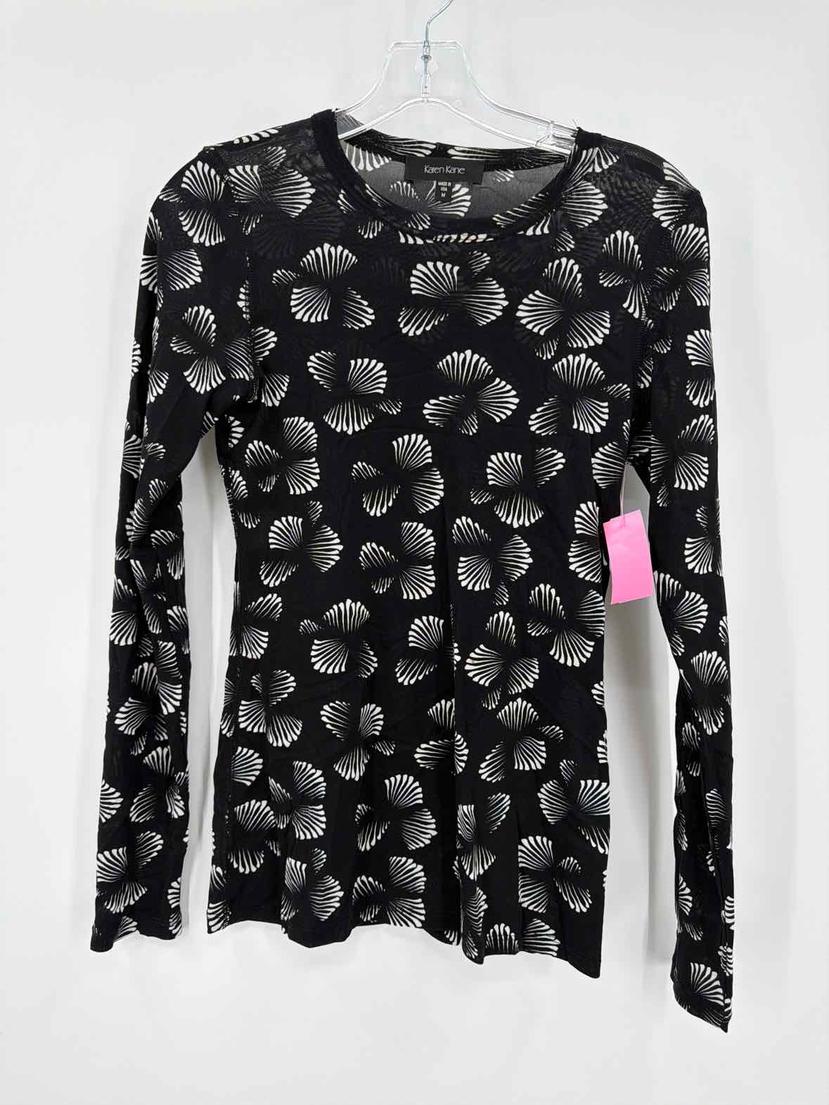 Pre-Owned Karen Kane Black Size Medium Mesh Blouse | True Fashionistas.