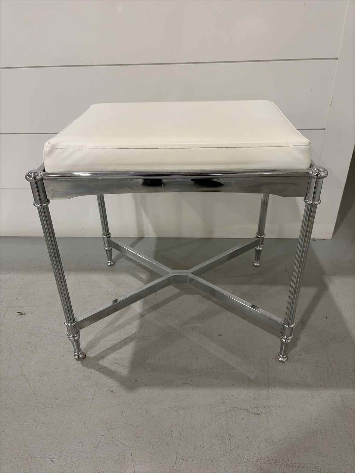 Vanity Stool With White Cushion | True Fashionistas.