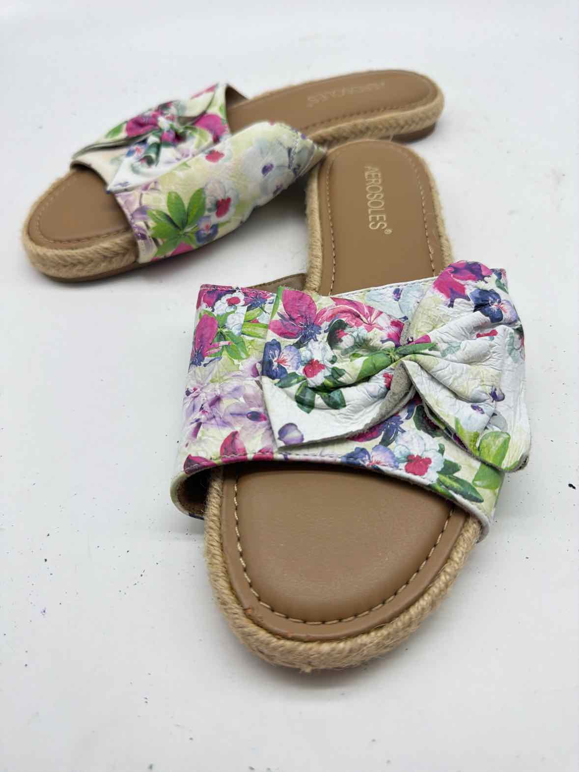 Pre-Owned Aerosoles White Size 8.5 Slide Sandals | True Fashionistas.