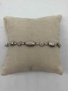 Brighton Silver and Pink Pink Ribbon Charm Bracelet | True Fashionistas.
