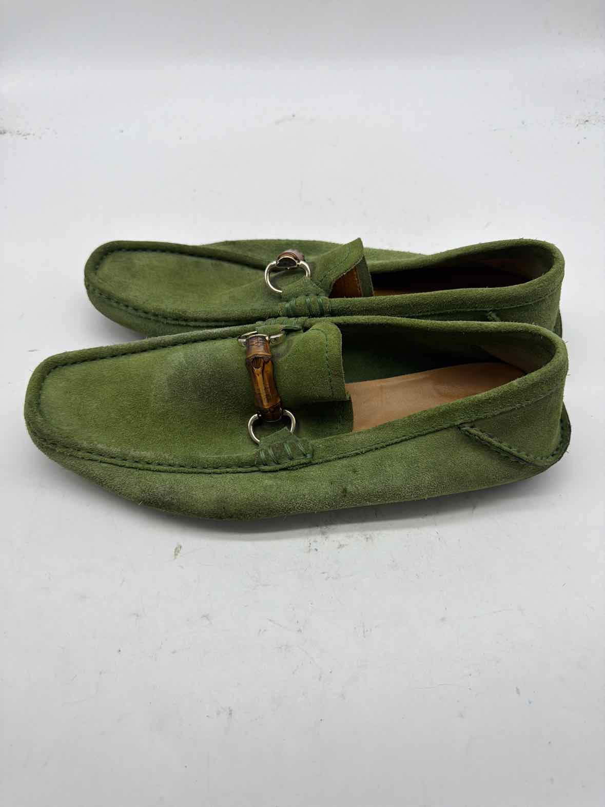 Pre-Owned Gucci Green 9.5 drivers Men's Slip On | True Fashionistas.