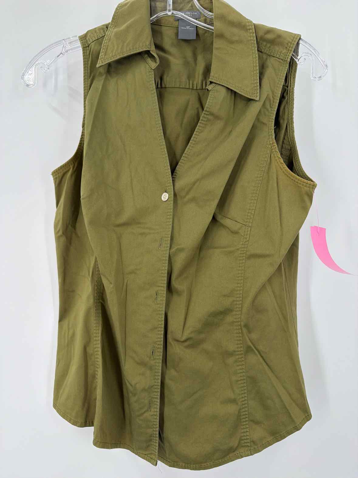 Pre-Owned Ann Taylor Green Size 10 Tank Top | True Fashionistas.