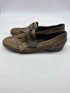 Pre-Owned Brunello Cucinelli Gold Size 37.5 Slip On Flats | True Fashionistas.