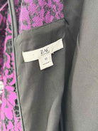 Pre-Owned Zac Posen Purple Size 10 Lace Short Long Sleeve Dress | True Fashionistas.