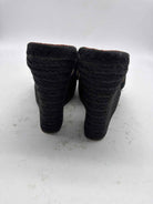 Pre-Owned Christian Louboutin Black Size 6 Wedge Heels | True Fashionistas.
