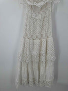 Pre-Owned Queen Moda Positano White Size Small Long Sleeveless Dress | True Fashionistas.