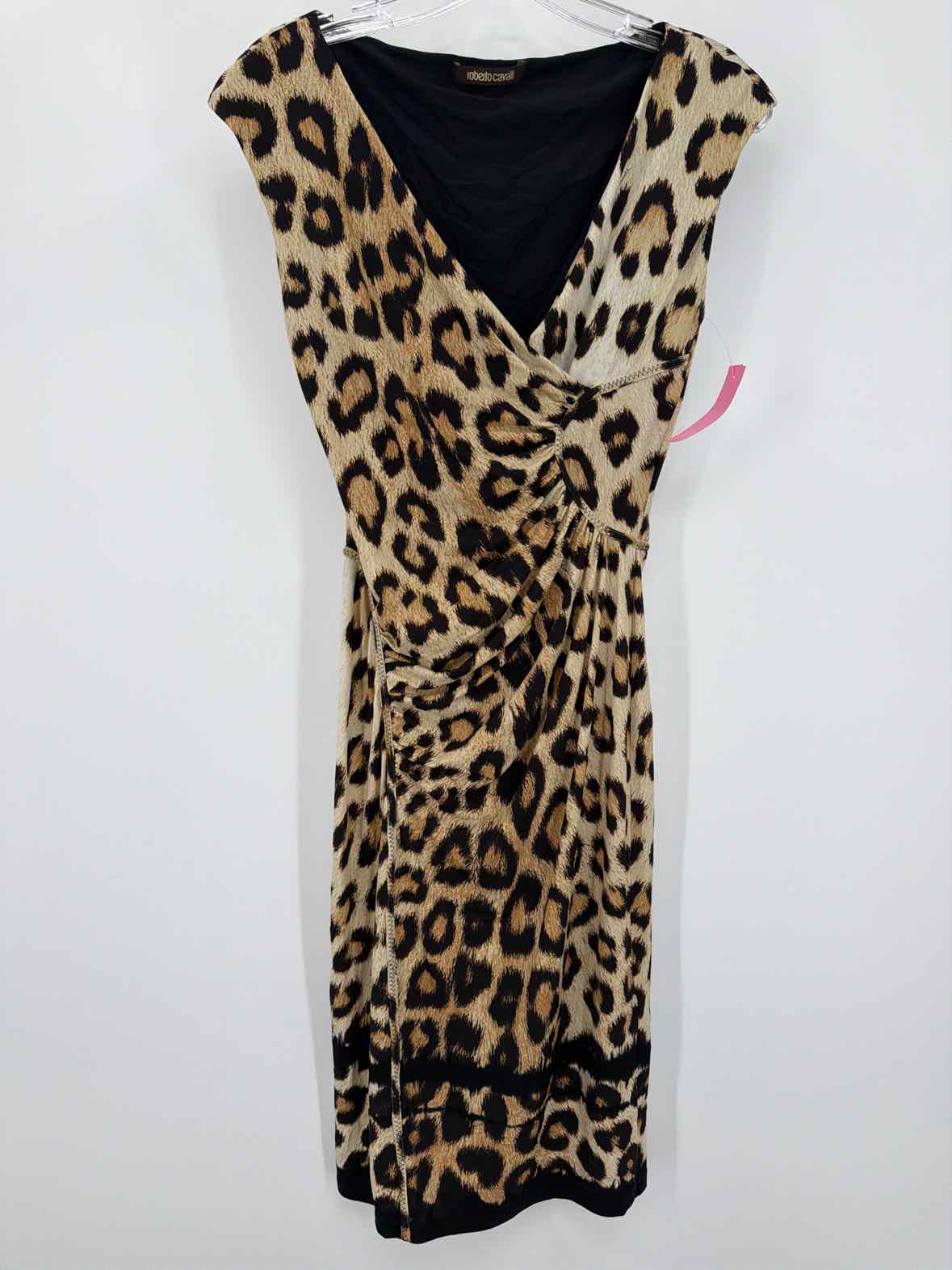Pre-Owned Roberto Cavalli Tan Size 40/6 Short Sleeveless Dress | True Fashionistas.