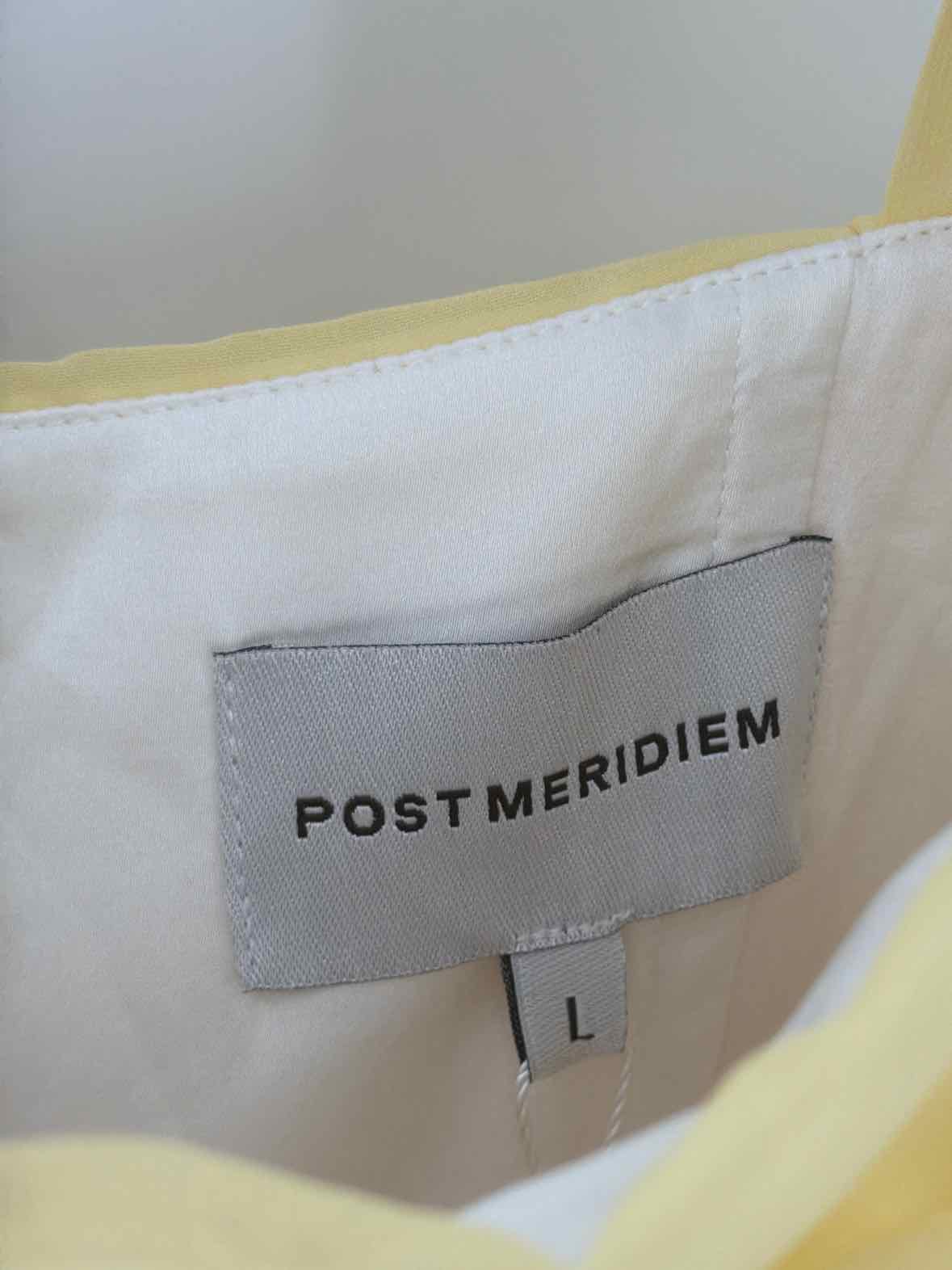 Pre-Owned Post Meridiem Yellow Size Large Long Evening Gown | True Fashionistas.