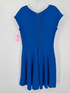 Pre-Owned Diane Von Furstenberg Blue Size 14 Short Short Sleeve Dress | True Fashionistas.