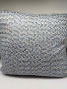 Light Blue/ Grey Cotton Blend Pillow | True Fashionistas.