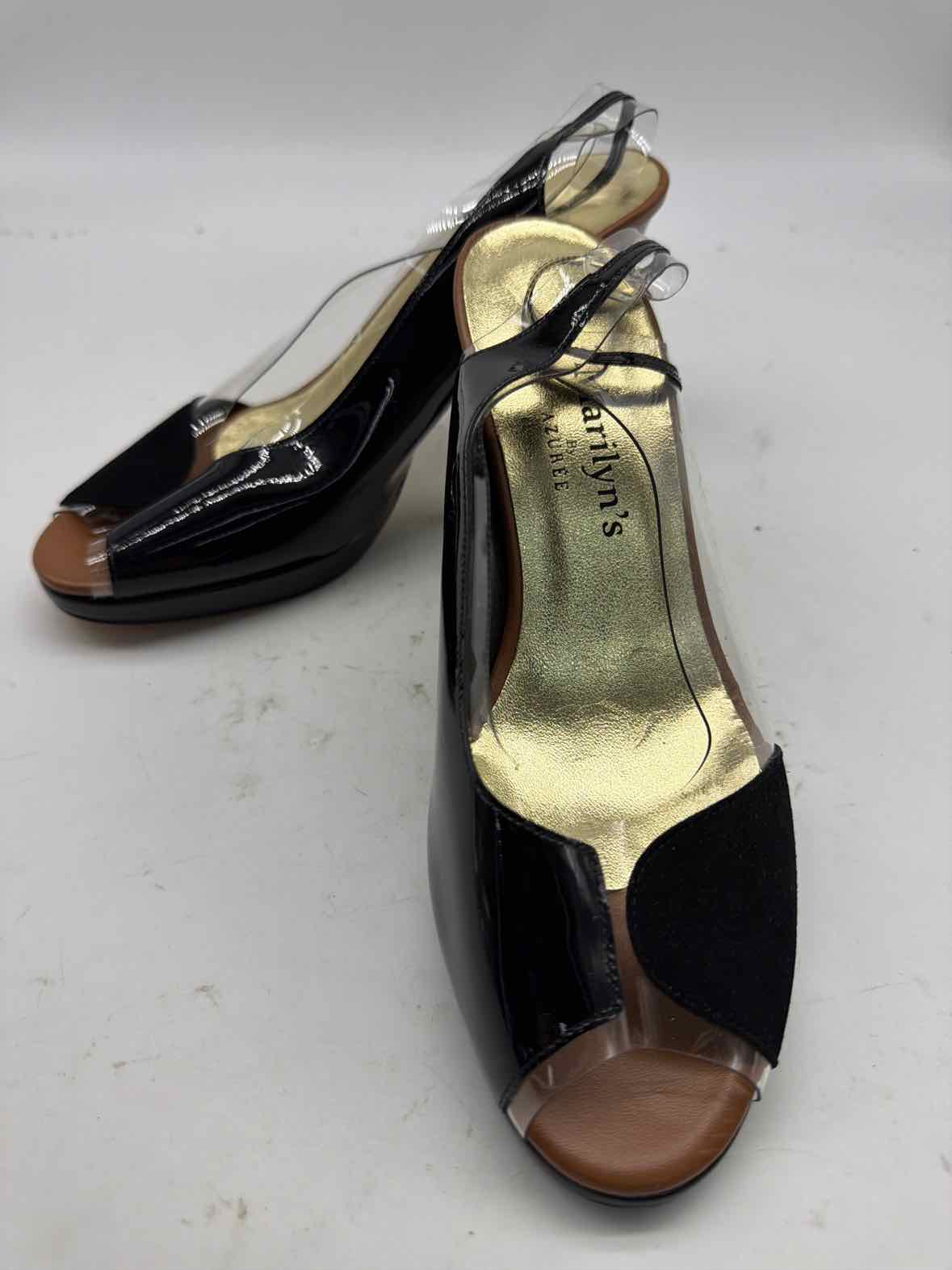 Pre-Owned Marilyn's Black Size 6.5 Slingback Heels | True Fashionistas.