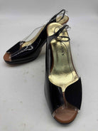 Pre-Owned Marilyn's Black Size 6.5 Slingback Heels | True Fashionistas.