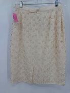Pre-Owned Escada Ivory Size 40/6 Pencil Skirt | True Fashionistas.