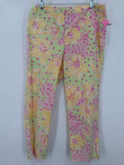 Pre-Owned Lilly Pulitzer Green Size 10 Vintage Printed Pants | True Fashionistas.