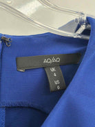 Pre-Owned AQ/AQ Blue Size 0 Long Evening Gown | True Fashionistas.