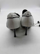 Pre-Owned Christian Dior White Size 5.5 Caged Heels | True Fashionistas.