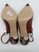 Pre-Owned Sergio Rossi Tan Size 9 Slingback Heels | True Fashionistas.