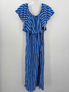 White Ginger Blue Size 1 Midi Sleeveless Dress | True Fashionistas.