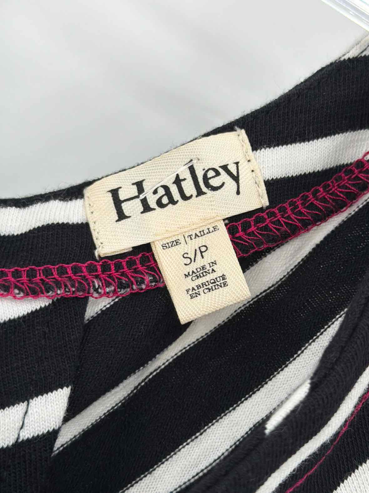 Pre-Owned Hatley Black Size Small Stripe Short Short Sleeve Dress | True Fashionistas.