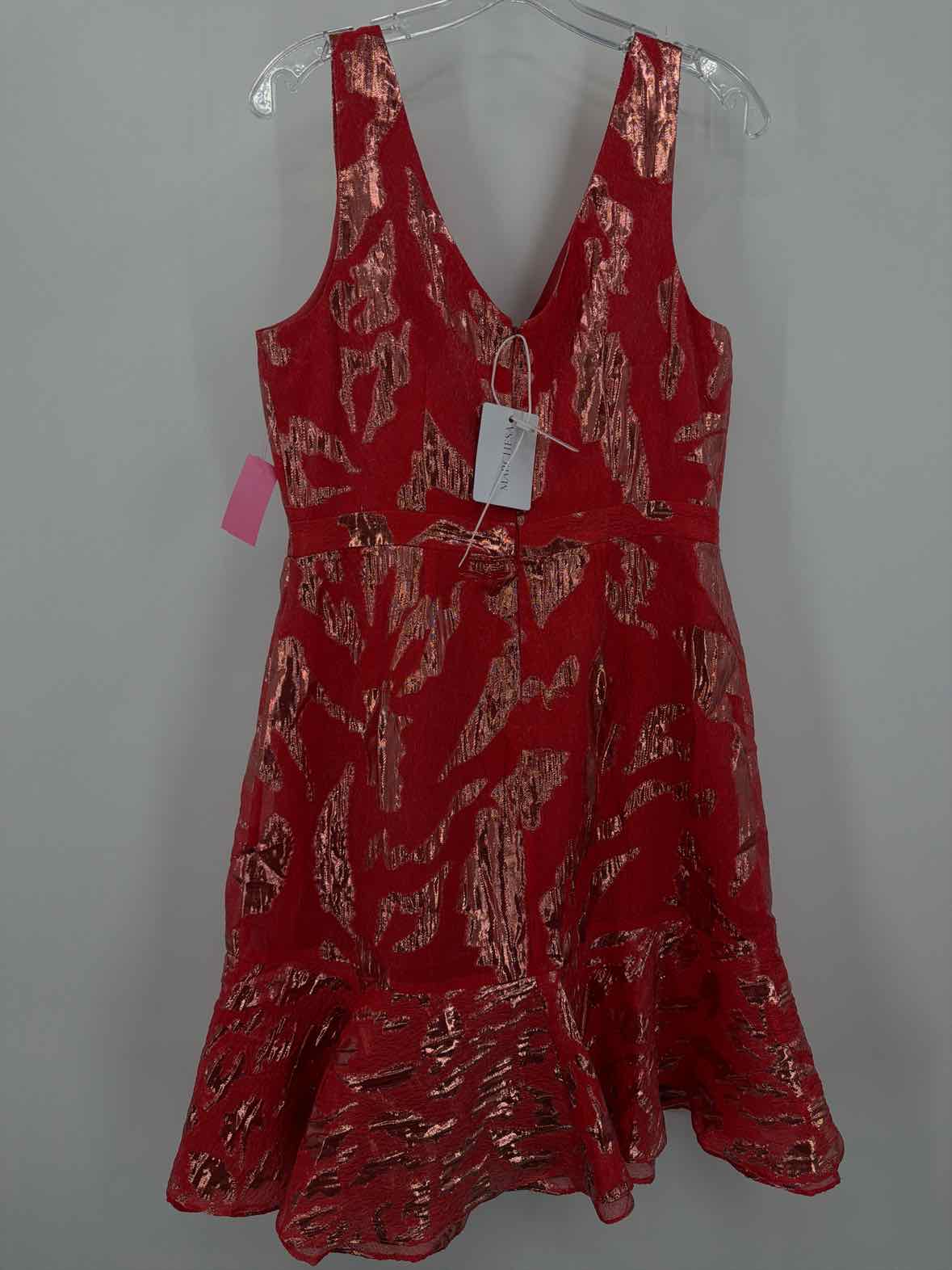 Pre-Owned Marchesa Notte Red Size 10 Cocktail Short Evening Gown | True Fashionistas.