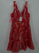 Pre-Owned Marchesa Notte Red Size 10 Cocktail Short Evening Gown | True Fashionistas.