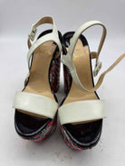 Pre-Owned Christian Louboutin White Size 36.5 Platform Heels | True Fashionistas.