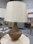 Rattan Look Outdoor Lamp | True Fashionistas.