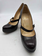 Pre-Owned Christian Louboutin Black Size 7.5 Mary Jane Heels | True Fashionistas.
