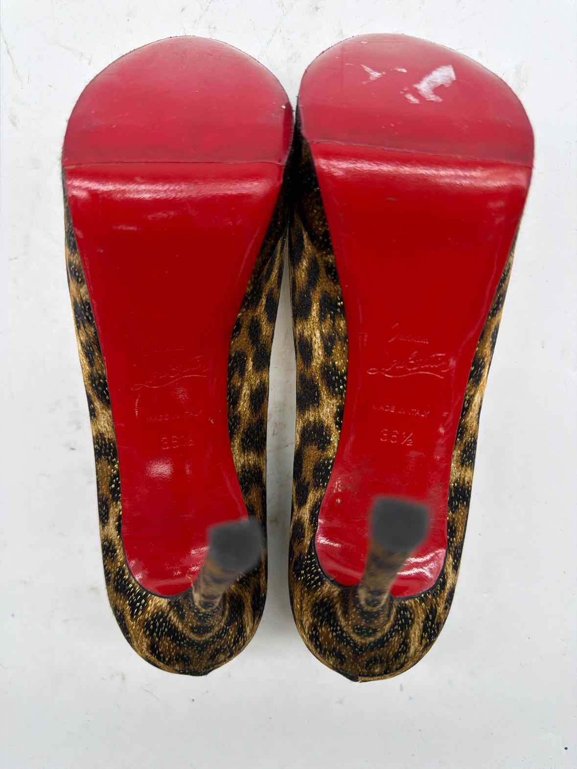 Pre-Owned Christian Louboutin Brown Size 36.5 Stiletto Heels | True Fashionistas.