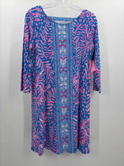 Lilly Pulitzer Blue Size Medium Knee Length Long Sleeve Dress | True Fashionistas.