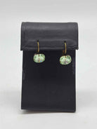 Liz Palacios Gold and Green Crystal Hoop Earrings | True Fashionistas.