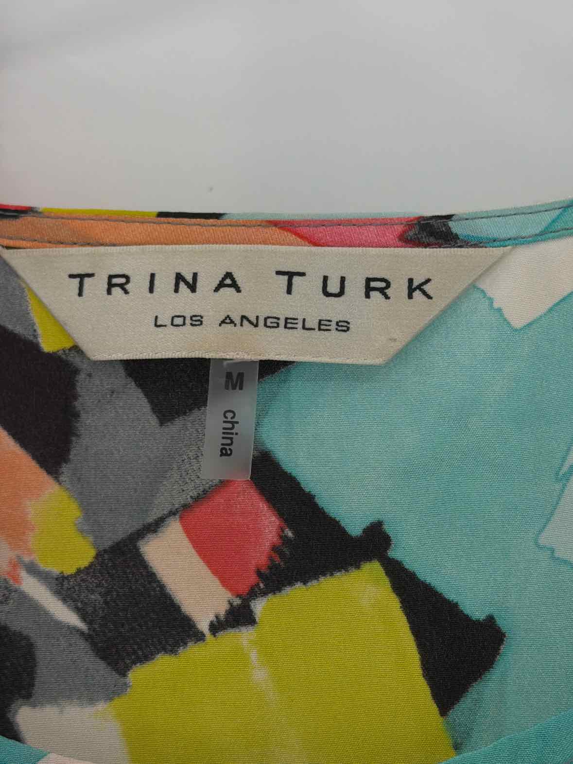 Pre-Owned Trina Turk Blue Size Medium Blouse | True Fashionistas.