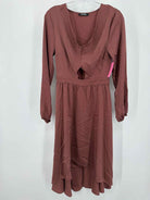 Pre-Owned BTFBM Tan Size Small Long Long Sleeve Dress | True Fashionistas.