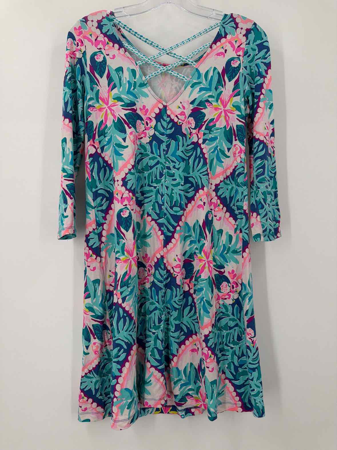 Pre-Owned Lilly Pulitzer Blue Size XS Short Long Sleeve Dress | True Fashionistas.