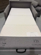 Clive Daniel Gray Fabric Living Room Twin  Sleeper | True Fashionistas.